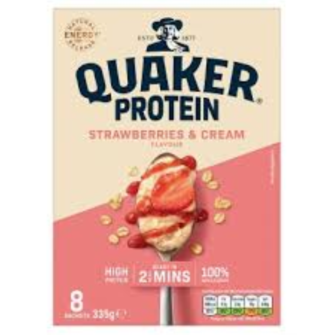 QUAKER PROTEIN STRAWBERRY N CREAM 335G